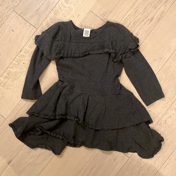 Chasing fireflies heathered grey dress 6-6X - Picture 2 of 3